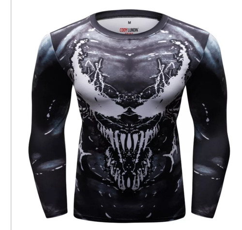 Polera Compresión Venom Super Heroes Regalo Marvel Veneno