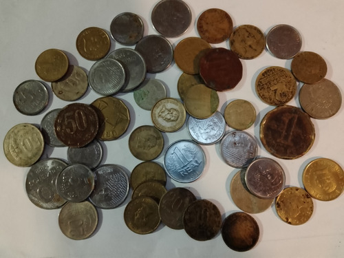 46 Monedas De Brasil, Chile Y Uruguay 