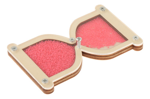 6 Kit De Tablero Ocupado De Reloj De Arena De Madera Rosa