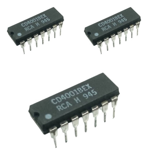 Cd4001 Cmos Pack De 3unds