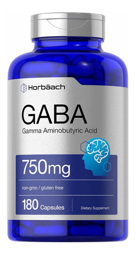 Gaba 750 Mg Capsulas Ansiedad Estrés Mejora El Sueño & Humor