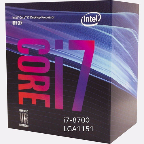 Intel I7 8700 6 Core Micro Procesador Gamer 1151 Tranza
