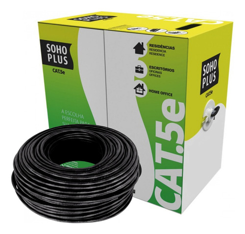 Cabo De Rede Furukawa Cat5e Sohoplus Externo Cx 250 Metros