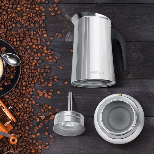 Stovetop Espresso Moka Pots Godmorn Godmorn Silver