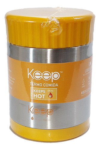 Vianda Lunchera Keep Térmica 450 Ml Acero Inoxidable