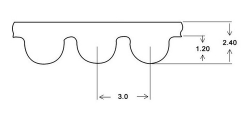 Correia Para Cnc Router Corte A Laser Cnc Aberta Htd 3m 15mm