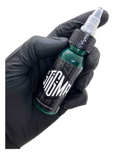 Tinta Tattoo Color Verde Oscuro Stigma 1oz Profesional