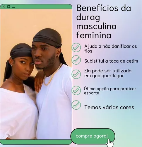 Bandana Durag Silky Cetim Waves Preta