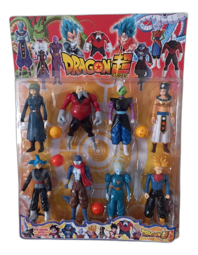 Set 8 Figuras Dragon Ball Super Articuladas 17cm A