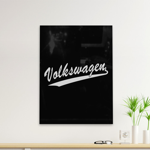 Cuadro Deco Volkswagen Texto (d1351 Boleto.store)