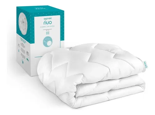 Sognare® Nuo Cubre Colchón Individual Tecnología Softy Touch Blanco 1 1/2 Plaza