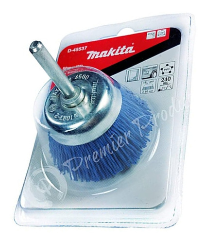 Cepillo Copa Para Taladro Makita Nylon Oxido Barniz Metal 