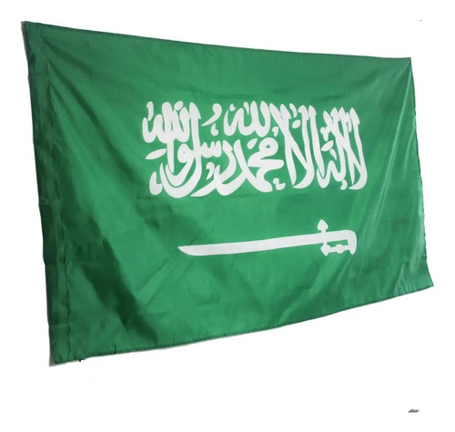 Bandeira Arábia Saudita Oficial! 1,50x0,90mt Dupla Face!