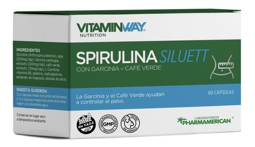  Spirulina Forma X 60 Cap - Proteinas Y Vitaminas Vitaminway