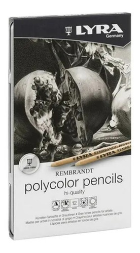 Lapices Lyra Polycolor Rembrandt Lata X 12 Profi Plus