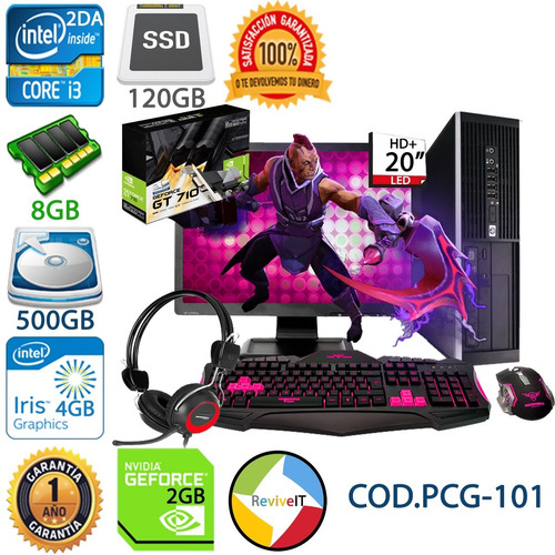 Pc Gamer Core I3 2100 Gt 710 2gb Diseño Ingenieria 3d Cad