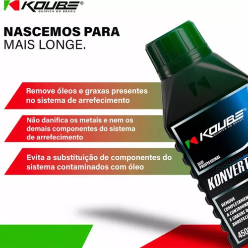 Removedor Graxa Óleo Sistema Arrefecimento Konvertech Koube