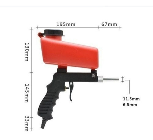 Pistola De Chorro De Arena Para Quitar Oxido Y Otros