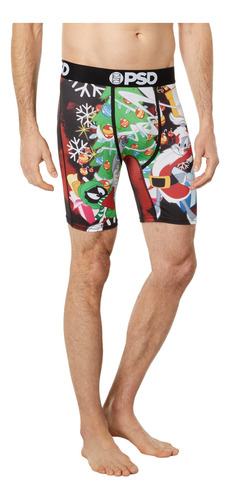 Calzoncillos Tipo Bóxer Psd Looney Christmas Para Hombre, Mu