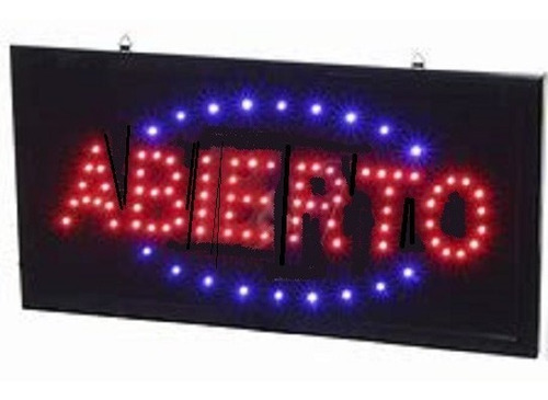 Cartel Led Importado + Sensor Alarma