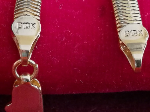 Imagen 5 de 9 de Cadena Baño De Oro 18k Wide Gargantilla Cristo Prenda Collar