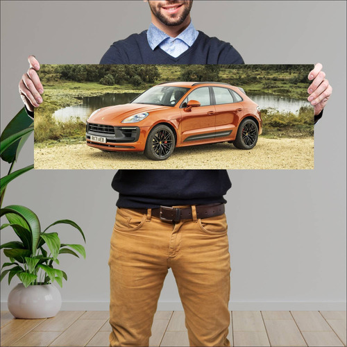 Cuadro 30x80cm Auto 2021 Porsche Macan Gts Uk 10 476