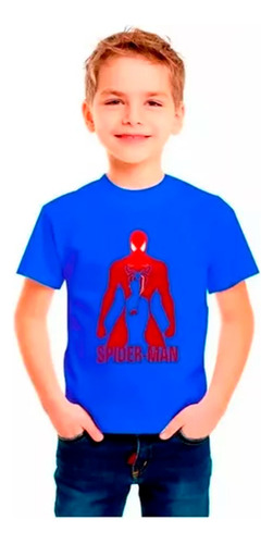 Polera Manga Corta Para Niños Spiderman ¡oferta!