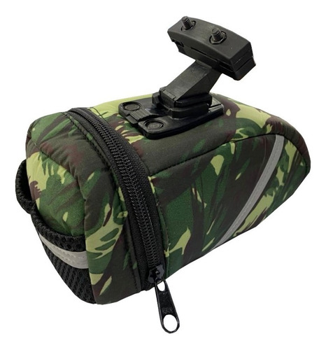 Bolsa De Selim Bike Case Porta Objeto Mtb - Refactor Cor Verde Camo