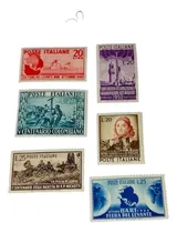 Comprar Lote 6 Estampillas De Italia 1951 - Identificadas