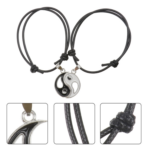 Pulseras A Juego, Pulsera Yin Yang Gossip Chic Para Parejas