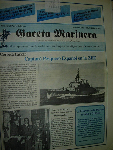 Suple Puerto Belgrano Diario Gaceta Marinera 627 Armada