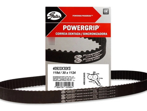 Correia Dentada S10 2.5 Hsd Maxion 1996/2001 Gates 40933x30x