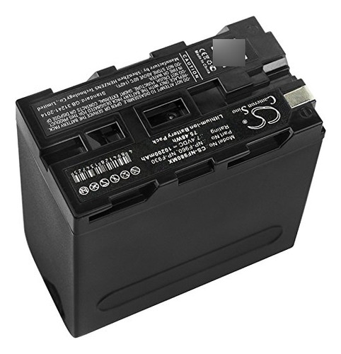 Reemplazo Ion Litio Para Bateria Sony Np-f970 B Np-f975