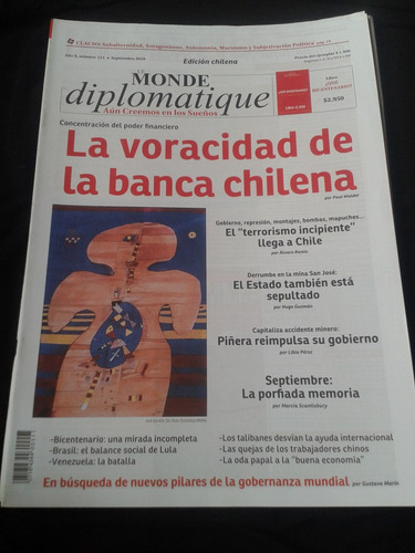 Monde Diplomatique Año X Numero 111  Septiembre 2010