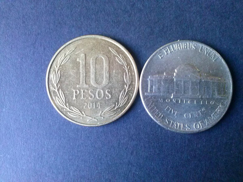 Moneda Estados Unidos Five Cents Níquel 1993 Ceca P (c38)