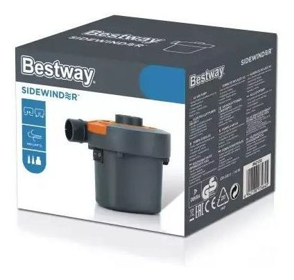 Imagen 2 de 7 de Inflador Electrico Bestway 220v Tres Picos Inflables