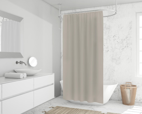 Cortina Para Baño 1.40 X 1.80 Colores Lisos 2 Piezas