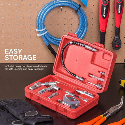 Herramienta 12pcs Kit Lubricacion Engrase Grasera Servicio