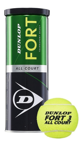 Tubo Pelotas Tenis X3 Dunlop Fort All Court 