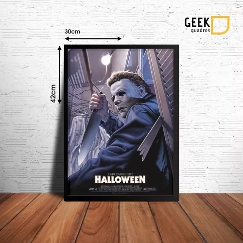 Quadro Halloween Filme Terror 33x45 A3