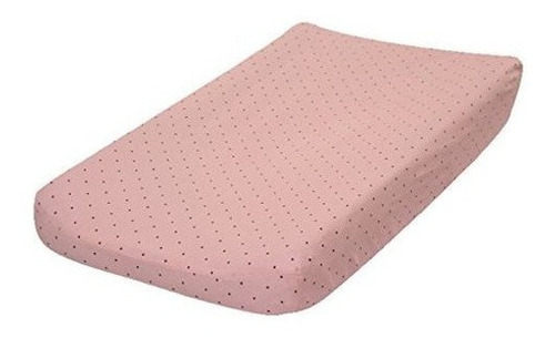 Go Mama Go Pink Con Chocolate Polka Dots Changing Pad Cover,