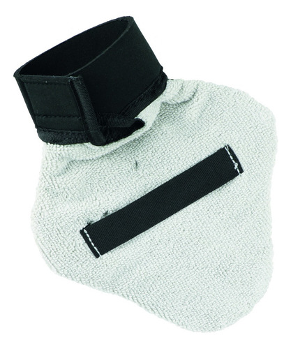 Petit Guante Con Microfibra Para Mascotas Cepillado Y Baño Color Gris