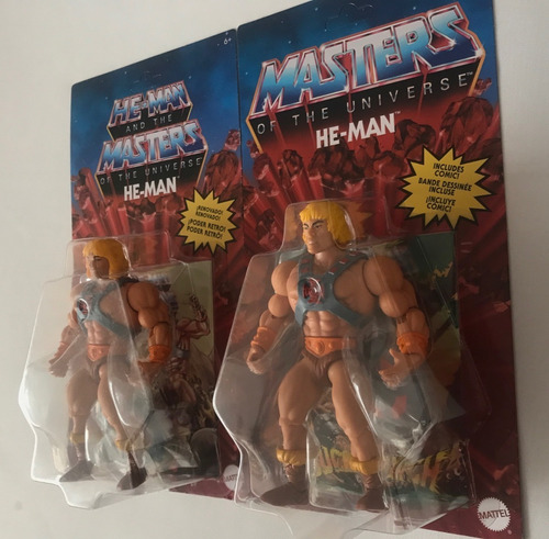 He-man Cabeza Retro Y He Man Cabeza Vintage Motu Origins (Usado)
