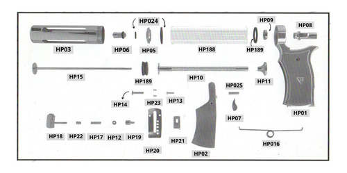 Tornillo Regulador De Dosis 019 Para Jeringa Hoppner Metal 