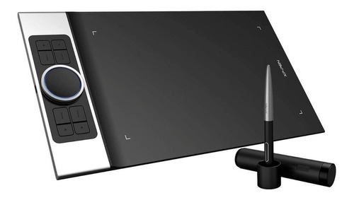 Imagen 2 de 3 de Tableta digitalizadora XP-Pen Deco Pro Medium negra y plateada