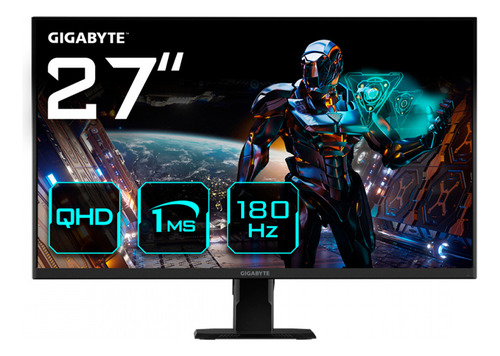 Monitor Gamer Gigabyte Gs27qa Lcd 27 Qhd 180hz Freesync 1ms Color Negro