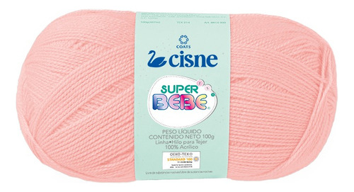 Lana Cisne Super Bebe Por Ovillo - 100gr Color Salmon 02052