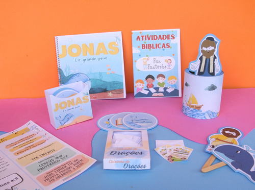 Kit Completo De Recursos Visuais Bíblicos - Jonas