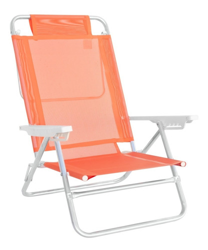 Reposera Sillon Playa Camping 6 Pos. Aluminio Reforzada Mor