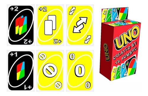 Juego Cartas Uno Editable Super Mario Bros Para Imprimir A (Usado)